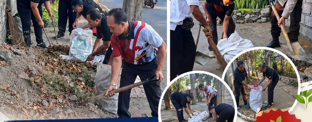 Lurah Liligundi Bersama Jajaran Laksanakan Giat Kebersihan Menyambut Lomba Telaj